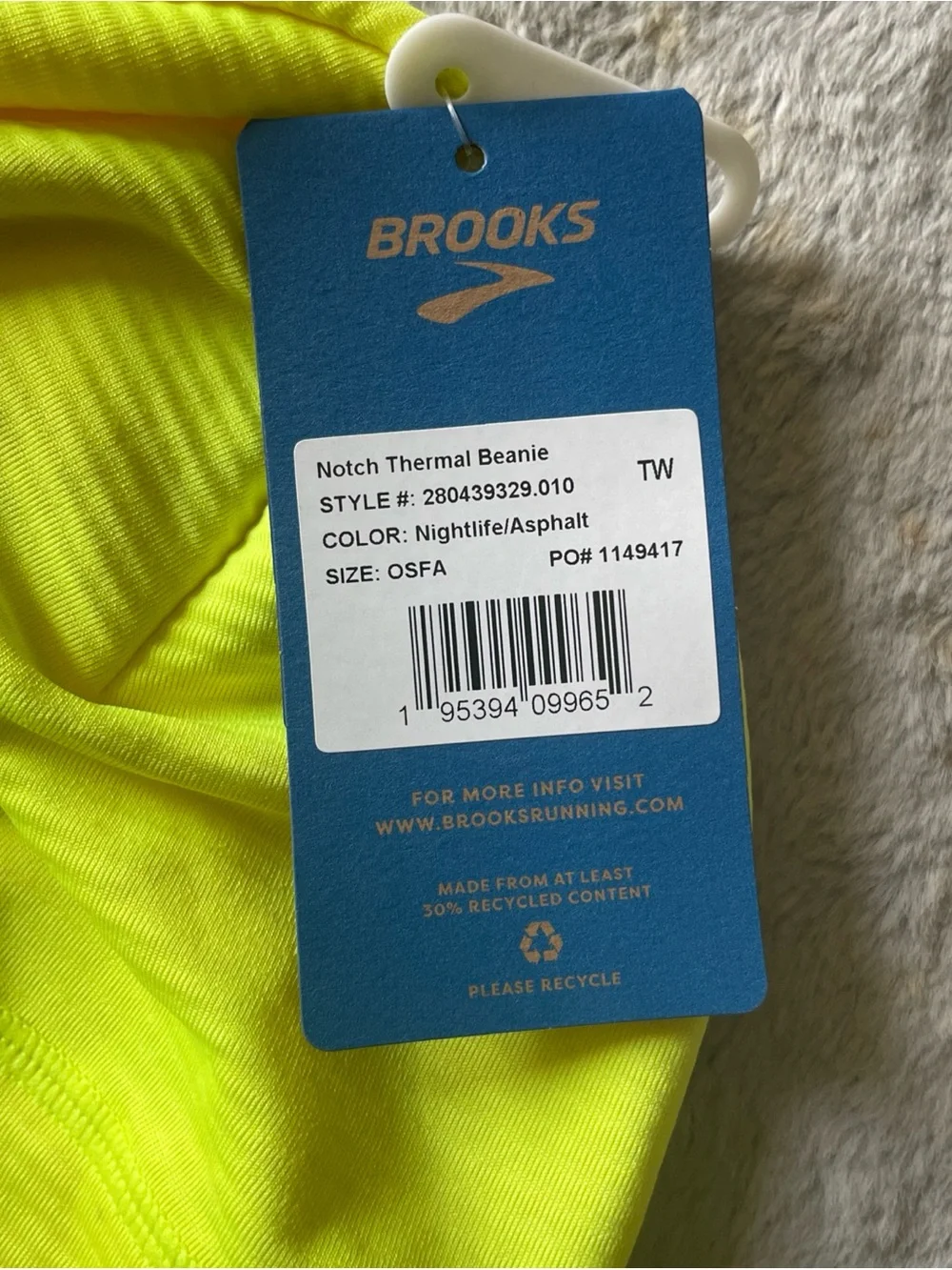 Brooks bright neon